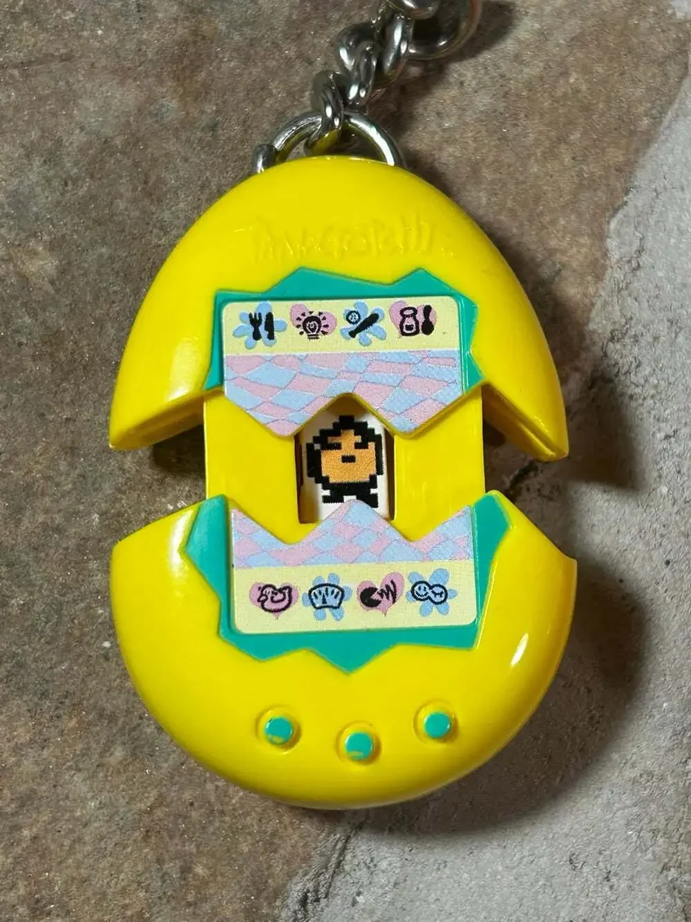 McDonalds Tamagotchi Keychains Orange and Yellow